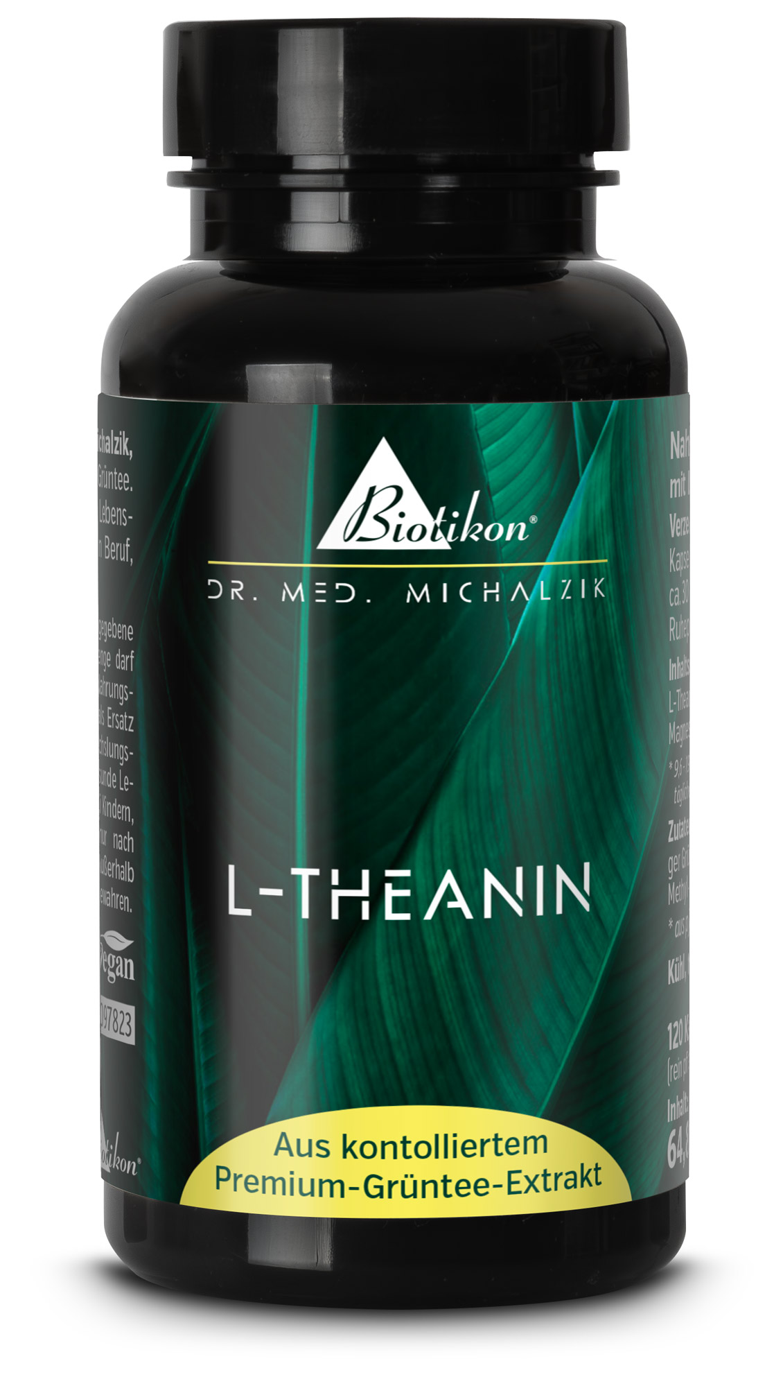 L-Theanin Kapseln Dose Frontansicht