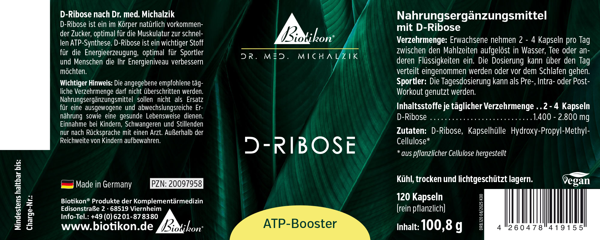 D-Ribose-Kapseln D-Ribose-Kapseln