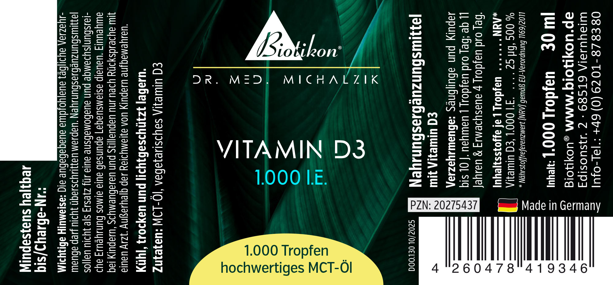 Vitamin-D3 1000IE konventionell Etikett (2)