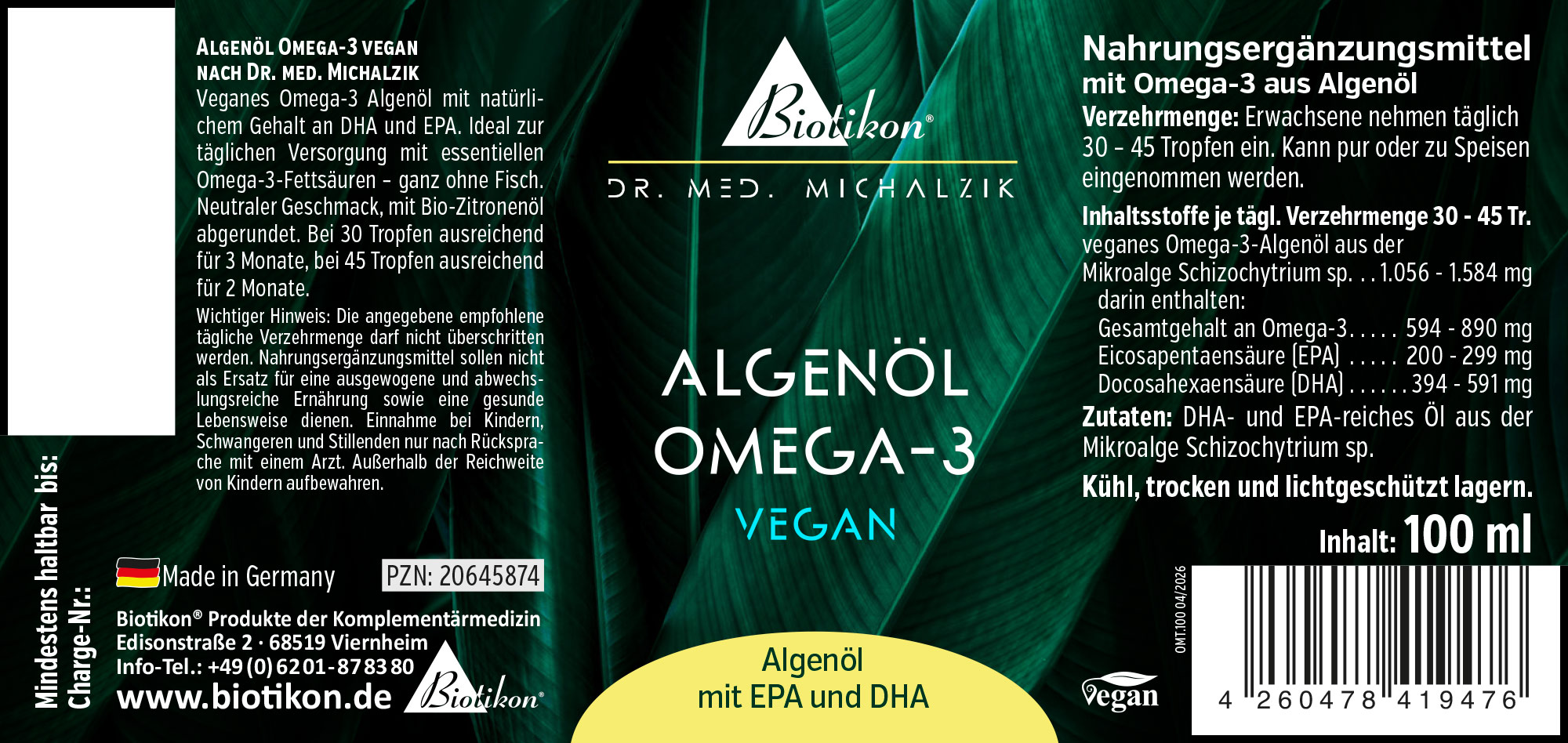 Algolja Omega-3 Vegansk