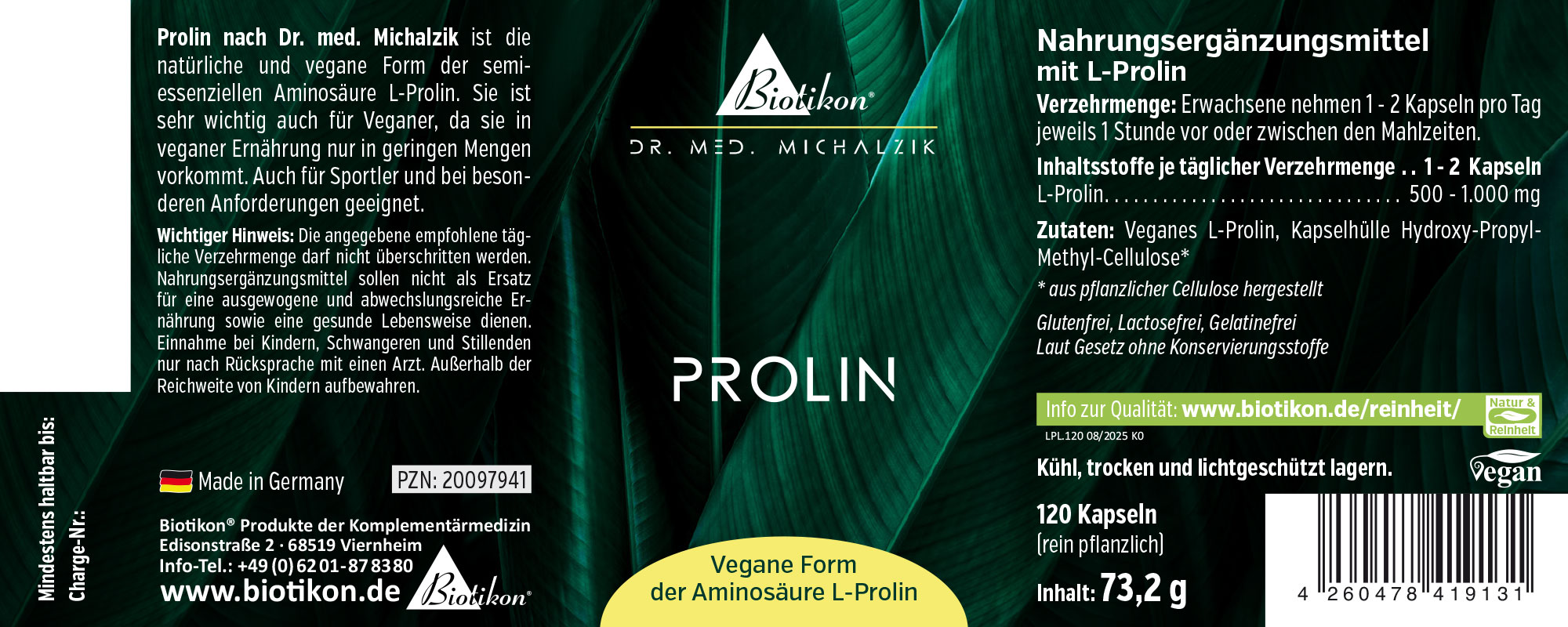 Prolin-Etikett