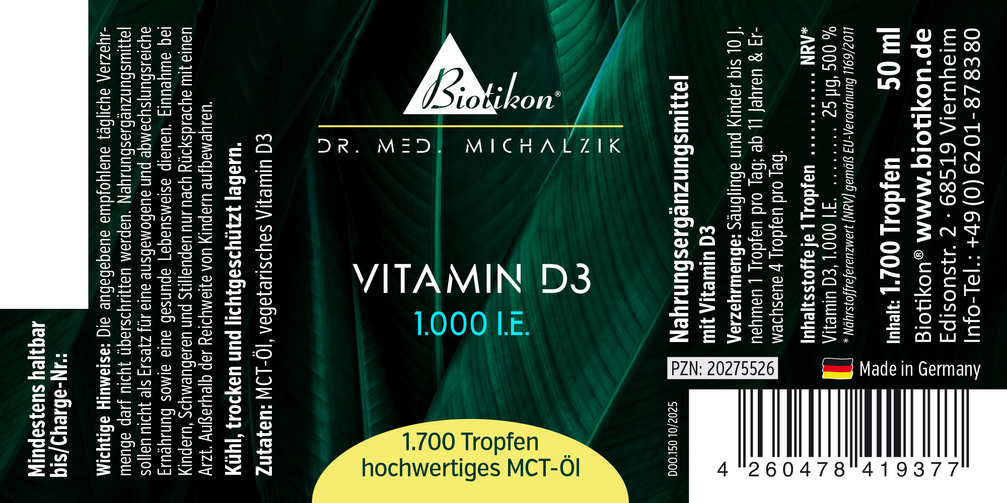 Vitamin-D3 1000IE konventionell Etikett (1)
