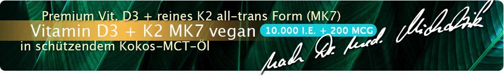 Vitamin D3 + K2 MK7 10 000 IE + 200 mcg droppar veganska