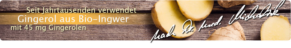 Gingerol från ekologisk ingefära