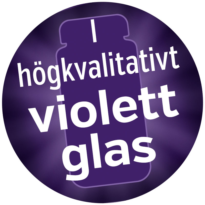 Omega-3 forte vegansk - 60 kapslar, violettglas